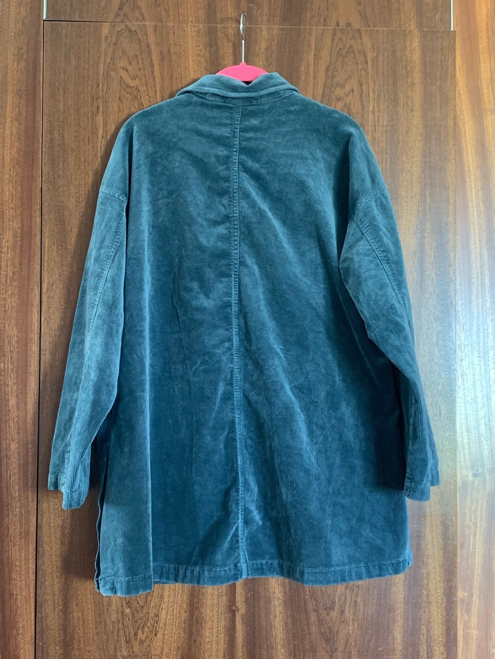 Pilcro Teal Corduroy Relaxed Blazer - Picture 7 of 14